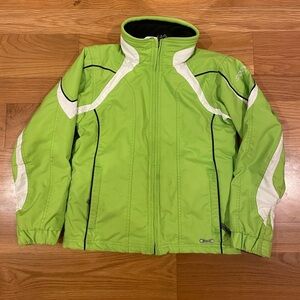 Spyder Kids Ski Coat in Bright Green
